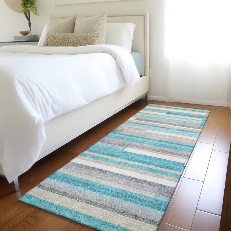 Tapis intérieur / extérieur Malchow avec envers antidérapant, Tapis de couloir 2 pi 3 po x 7 pi 6 po