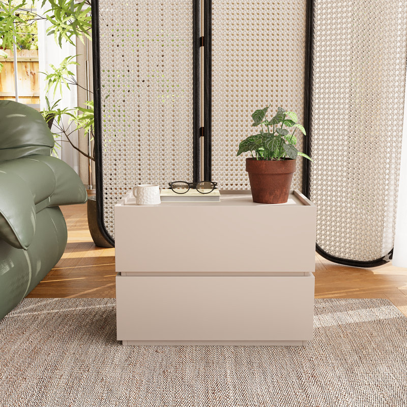 Table de chevet Heckman, Beige