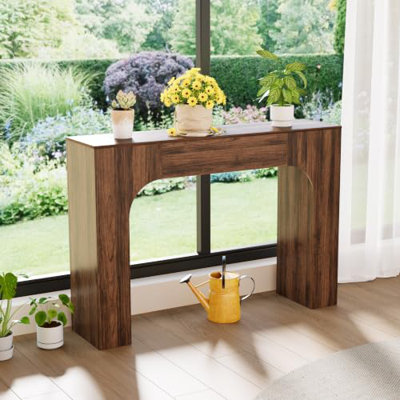 Slim Entryway Console Table, Narrow Sofa Table Behind Couch