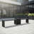 Dune Rounded Bench - Black