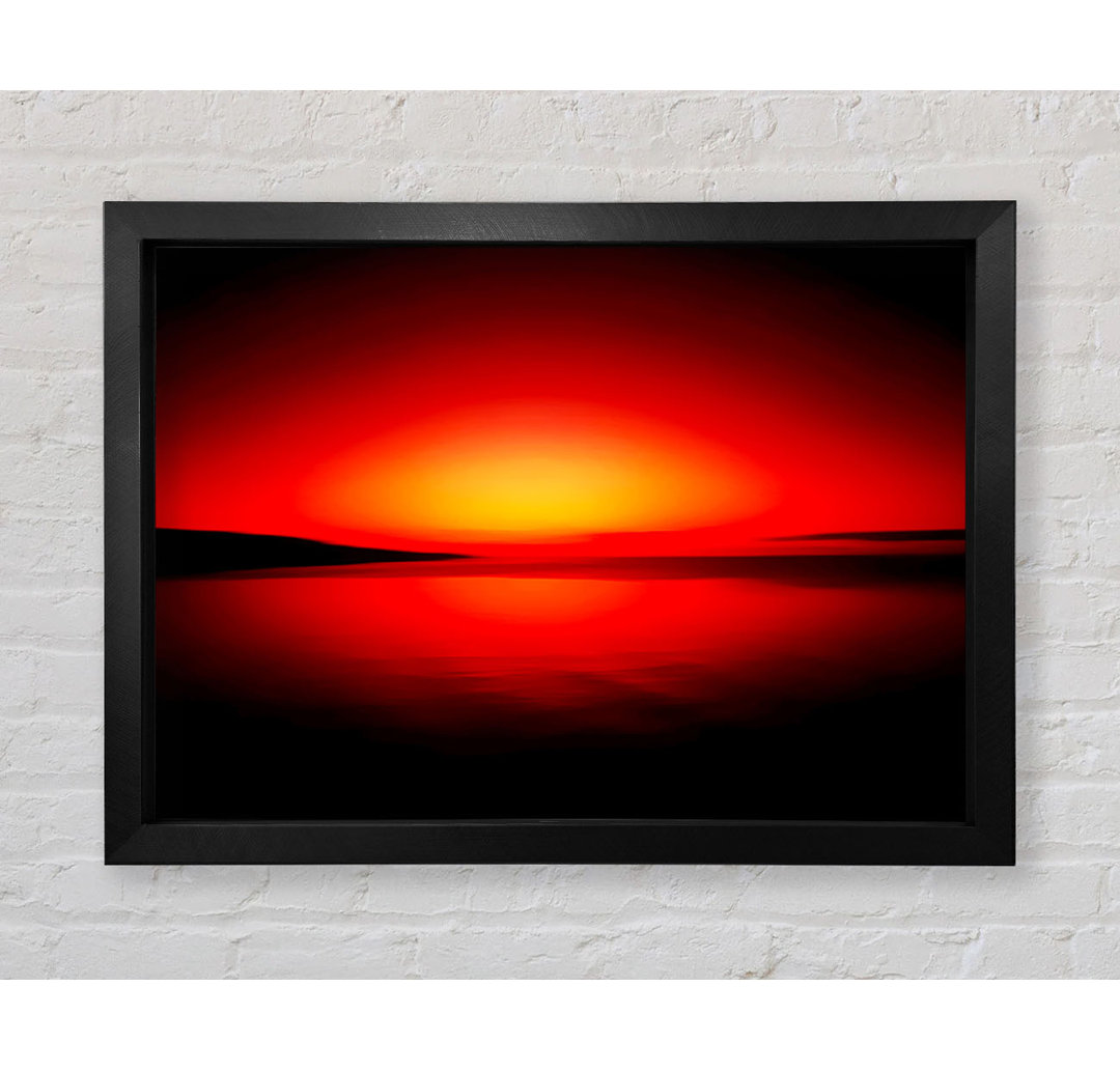 Gerahmtes Leinwandbild Red Horizon