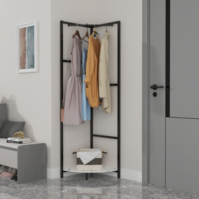 Meldoy 24.4'' Metal Clothing Rack