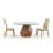 Avanicole Round Glass Top Dining Table