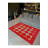 Machine Washable Red Geometric Rectangle Modern Decorative Rug-119128062