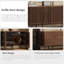 Vintage TV Unit & Stand for Large TVs | Premium Media Console in 1.8m/2.4m Sizes |  Walnut  | Fits 75-100 Inch Televisions | Bedroom & Living Room Furniture Large Media Unit with Cable-2067241188