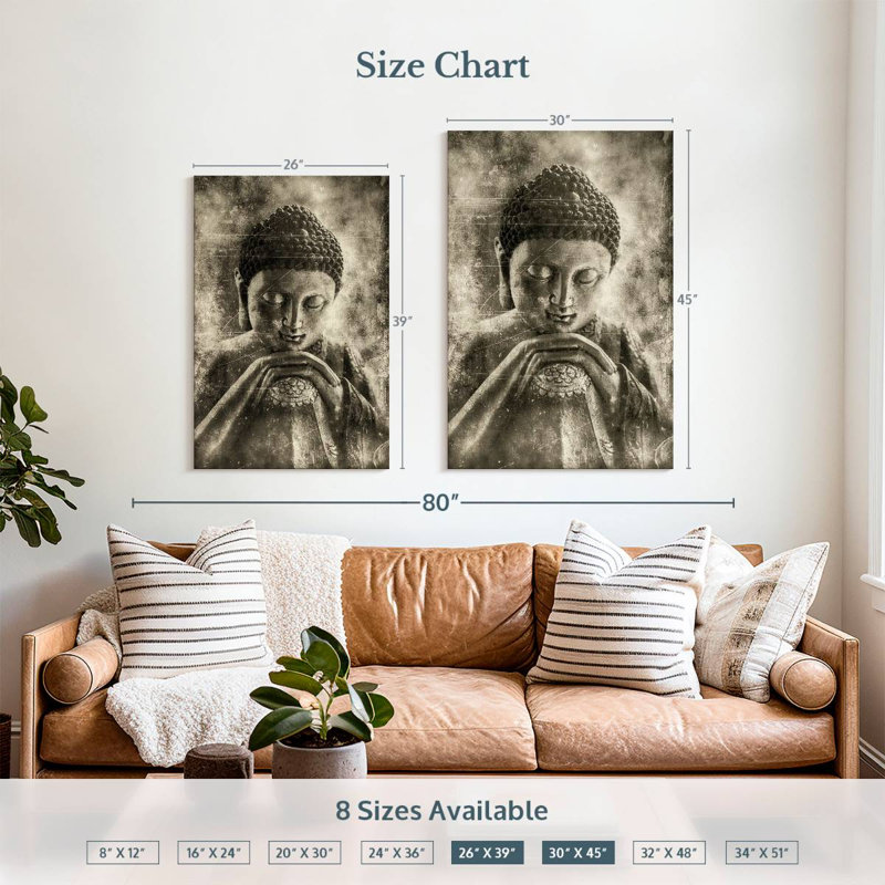 Adella Simple Buddha, 39" H x 26" W