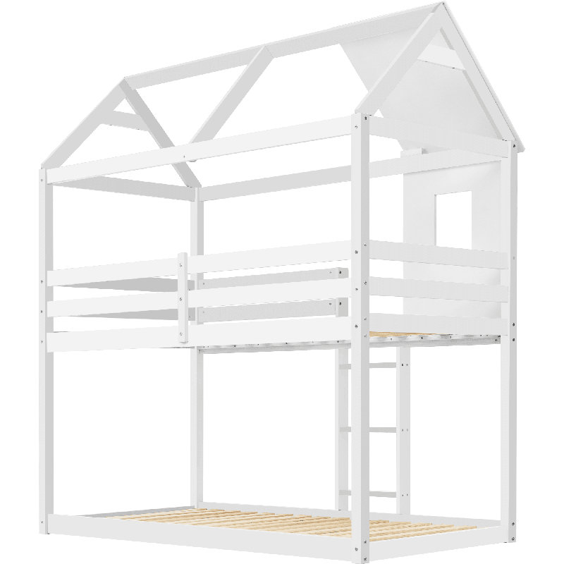 Gaskill Single (3') Standard Bunk Bed, White