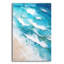 Art mural en verre Indigo Aérial Beach 2 'par Petals Prints Design-1464194518