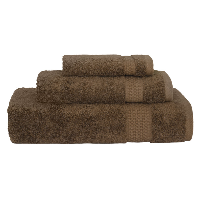 Ensemble de serviettes en coton éponge Starlight, Brown
