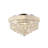 Clarke Modern 4 Light Crystal Flush Mount