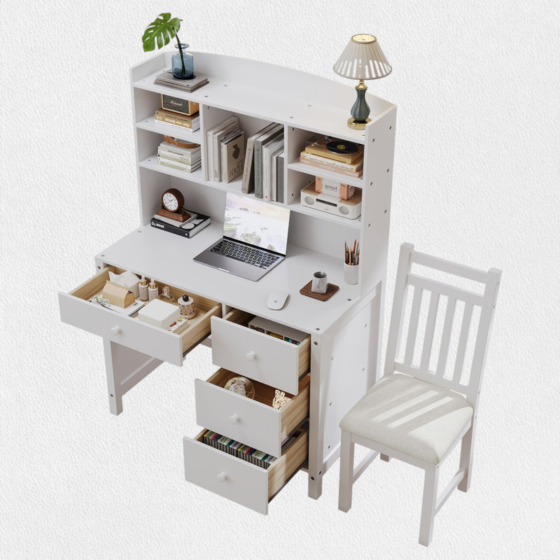 Ensemble de 2 bureaux d'écriture, Blanc