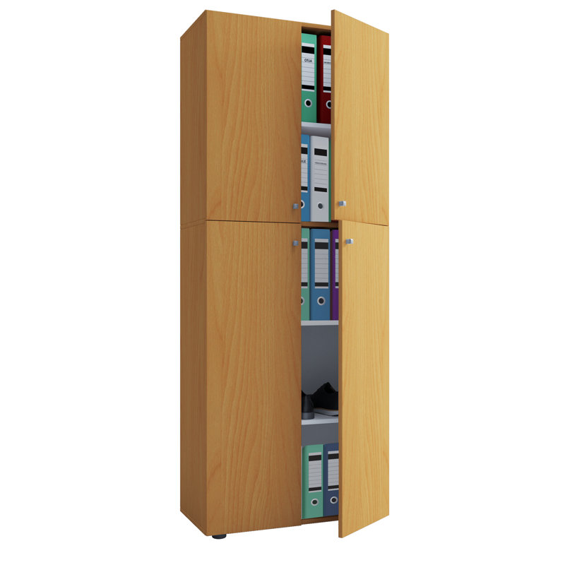 Hassett 5 -Shelf Vertical Filing Cabinet, Beech