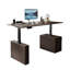 Solid Wood Sintered Stone Height Adjustable Desk-988037253