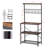 Nadisha Bakers Rack Coffee Bar Kitchen Storage Shelf 10 Hooks 3 Shelves Industrial