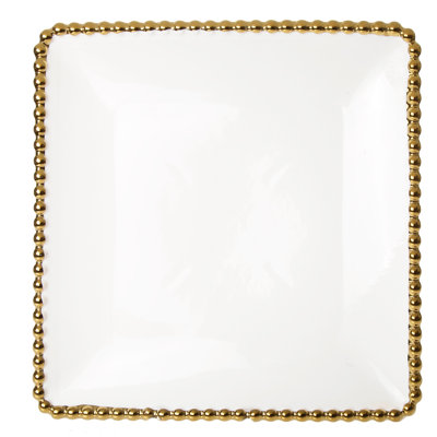 Lobos 8'' Ceramic Square Salad/Dessert Plate