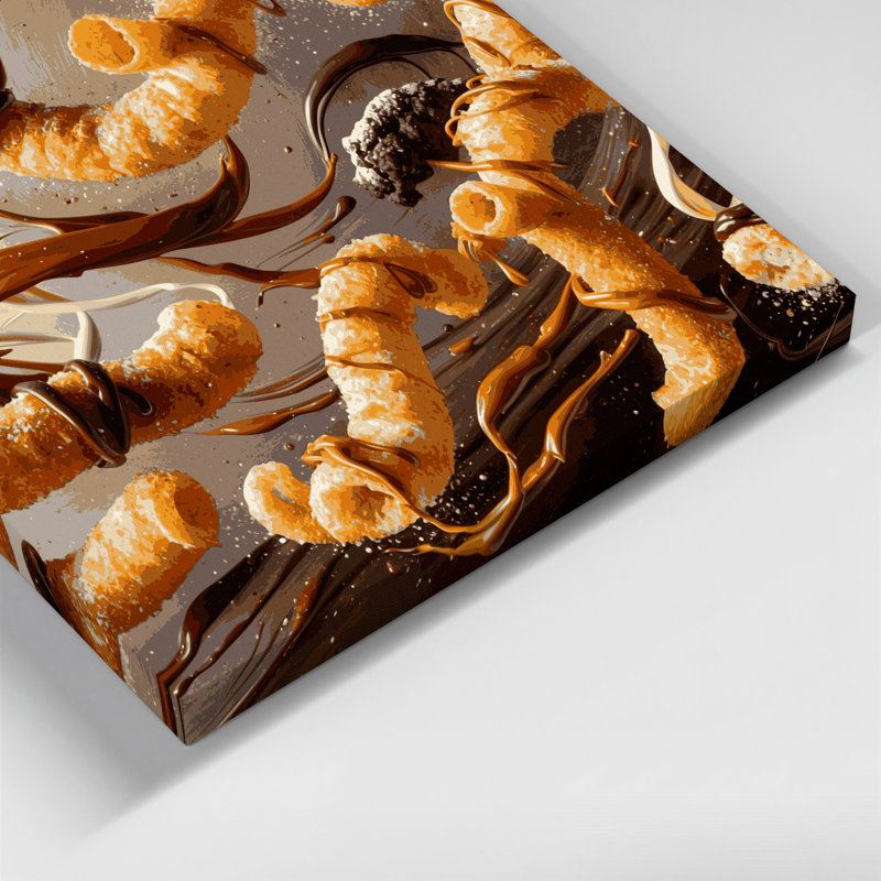 Art mural sur toile, "Desserts", H 12 po x l 12 po