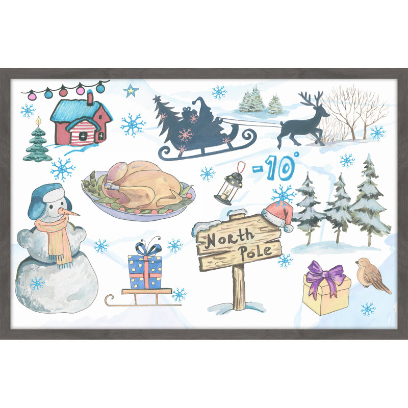 Minus 10 - Single Picture Frame Painting, 30cm H x 46cm W