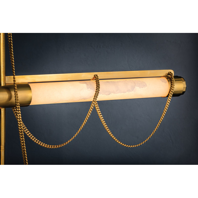 Lustre à DEL intégré LARIAT Light par Noz Nozawa pour Corbett Lighting, H 77,75 po x l 7,75 po x P 7,75 po