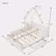 Grand lit plateforme en bois avec garde-corps et 2 tiroirs-308925551