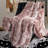 Ruched Faux Fur Throw