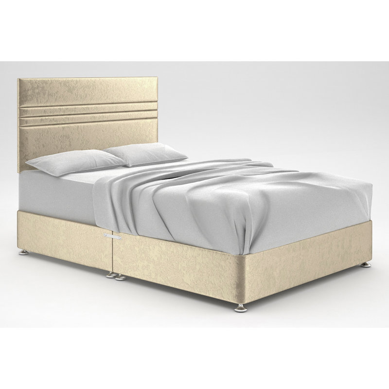 Ostara Upholstered Bed, Small Single (2'6), Cream, No Storage