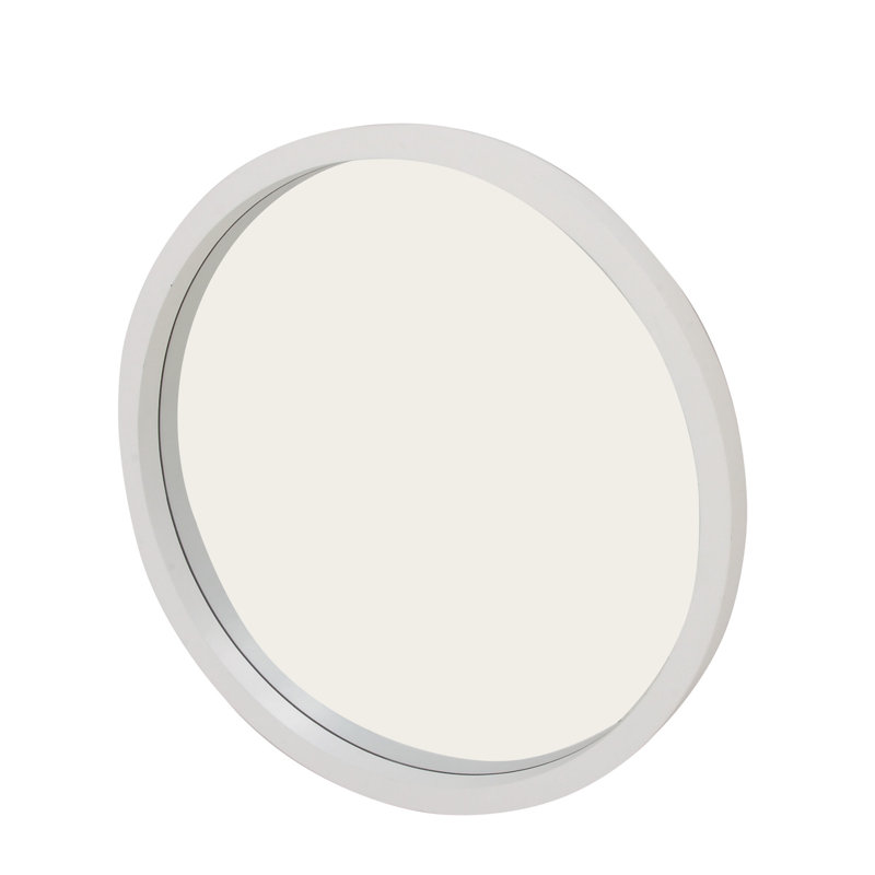 Burel Circle Mirror, 32" H x 32" W, Matte White