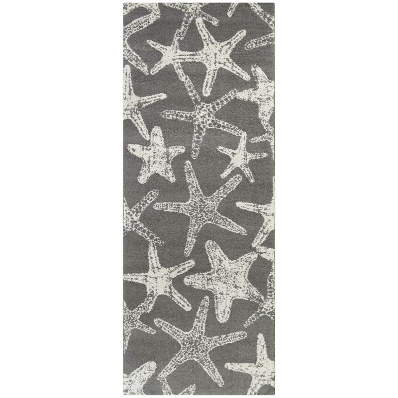 Tapis gris Koski, Tapis de couloir 2 pi 7 po x 7 pi