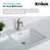 Elavo Ceramic Square Undermount Bathroom Sink with Overflow