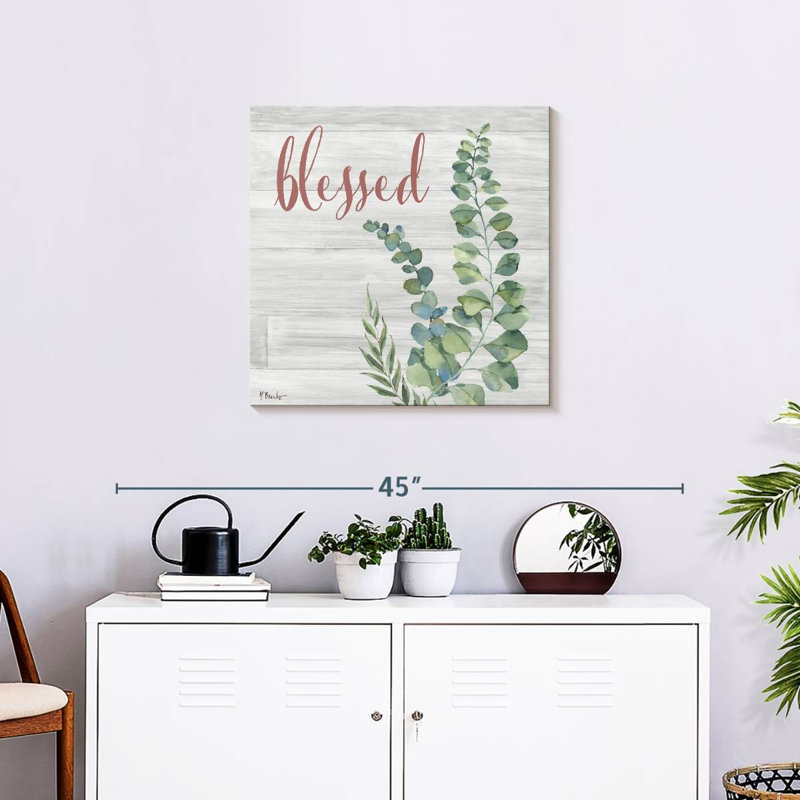 Fleur d'eucalyptus Harnek II, H 24 po x l 24 po