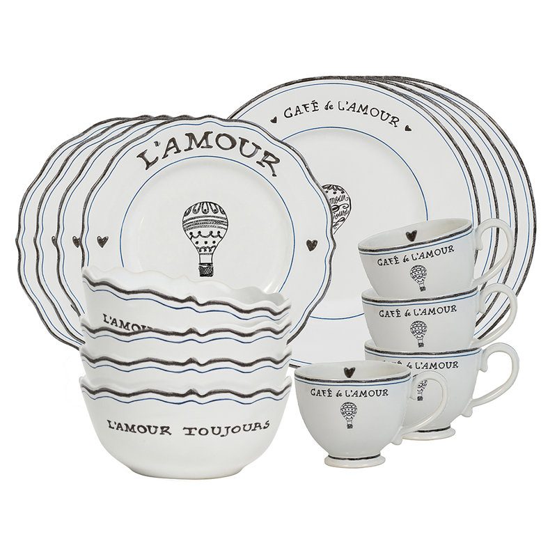 L'amour Toujours 16 - Piece Place Setting