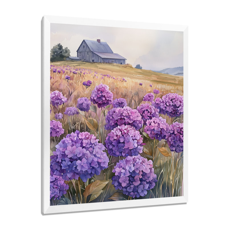 Iolando - Art mural floral, H 32 po x l 24 po, Reproduction encadrée d'une seule photo, Blanc