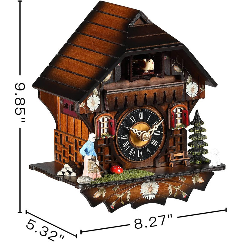 Wooden Quartz Wall Clock