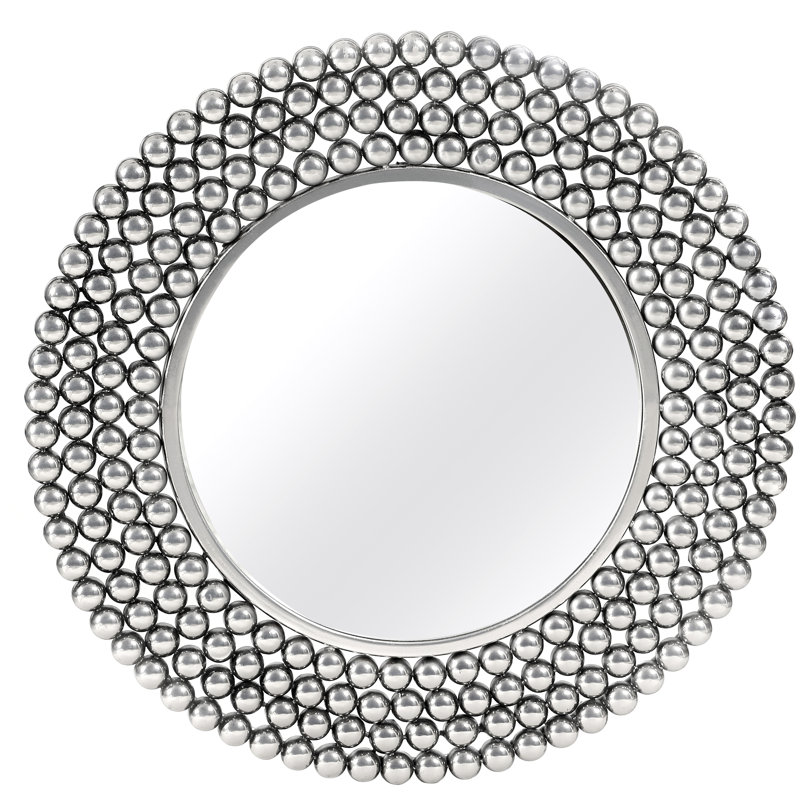 Feickert Metal Flat Wall Mirror, Pewter