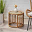 Table d'appoint tissée en rotin avec surface lisse et fabrication robuste TATIana