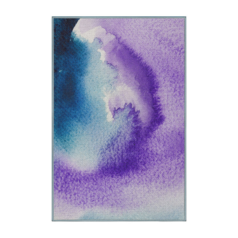 Tapis mauve aquarelle, Rectangle 3 pi x 5 pi
