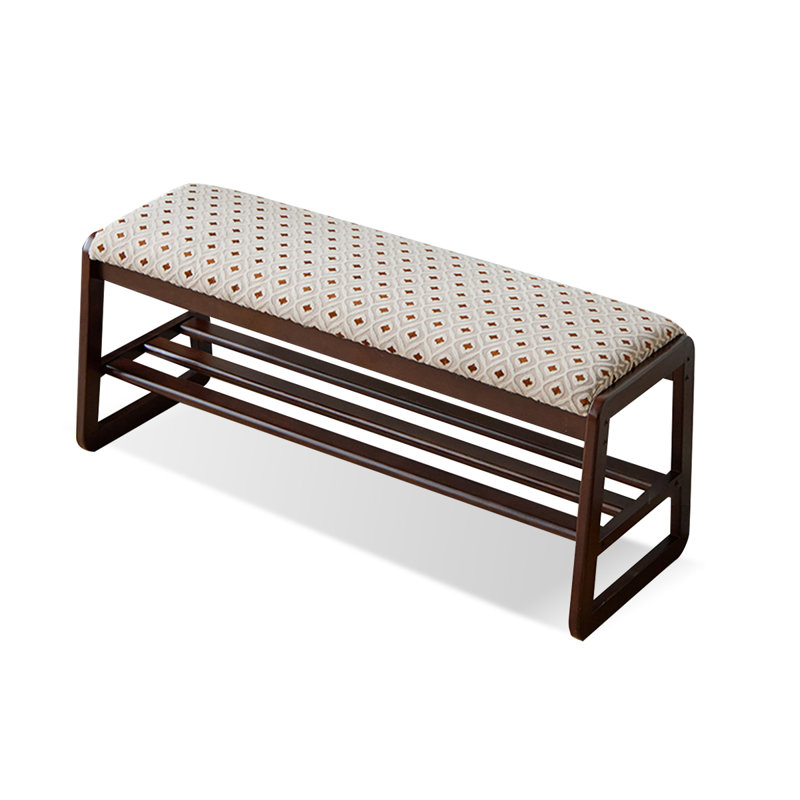 Banc de rangement rembourré pour chaussures