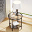 Kiyrah Glass Top End Table