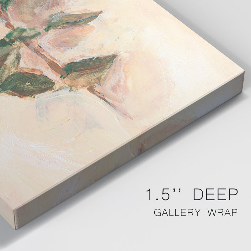 " Painterly Rose Study I ", 48" H x 32" W x 1" D