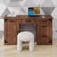 Table d'écriture, prises de courant, tiroirs multiples et armoire de rangement Vintage Farmhouse-130183494