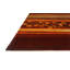 Presidential Hand Knotted Striped Area Rug in Red/Orange-50182494