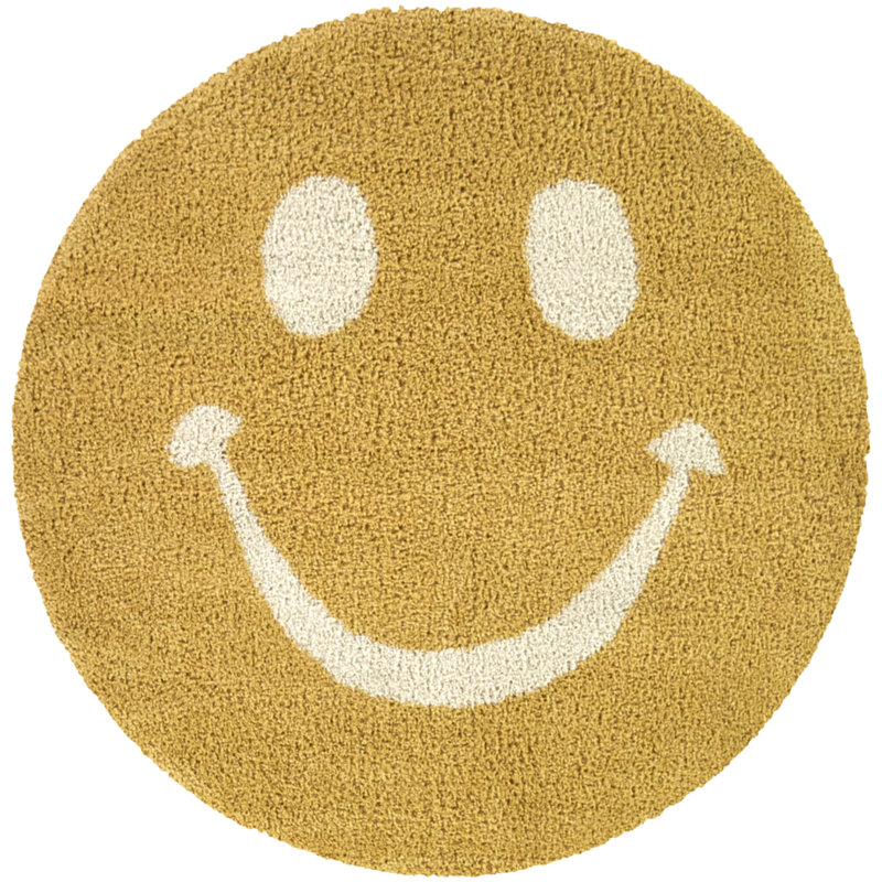 Smiley Kids Smiling Shag Area Rug