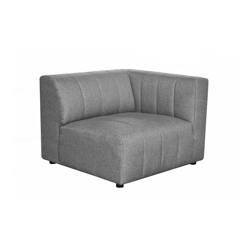 Fauteuil capitonné de 90,17 cm de large Crayton, Gris foncé Performance