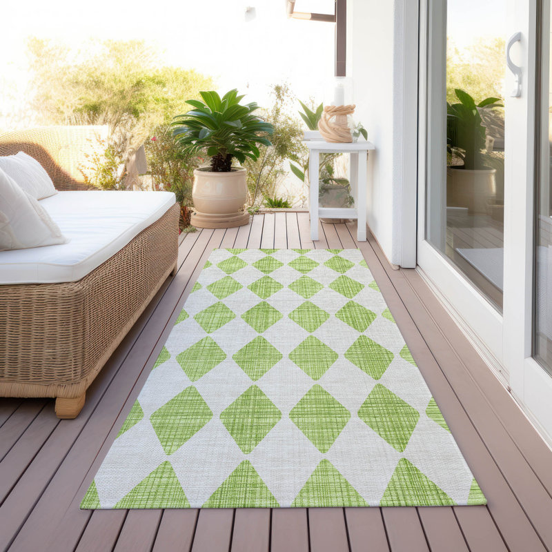 Tapis intérieur / extérieur Fayme, Tapis de couloir 2 pi 3 po x 7 pi 6 po