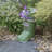 Galvanized Metal Boot Planter - Vintage Metal Planter, Outdoor Farmhouse Decor
