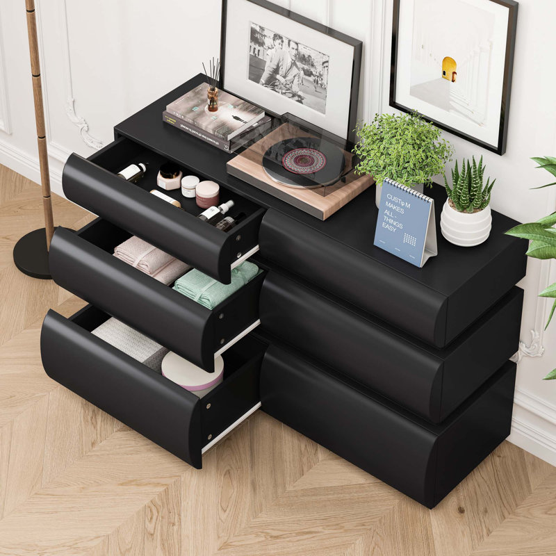 Commode pour chambre à coucher, Noir