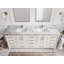 Meuble-lavabo double 84 po avec comptoir en quartz Aberdeen-102097539
