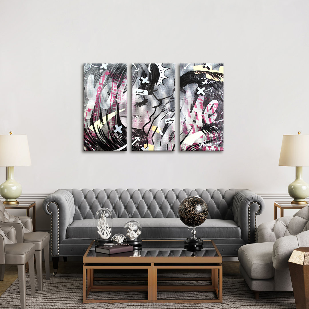 'And Only' Graphic Art Multi-Piece Image on Wapped Canvas