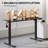 48'' Electric Height Adjustable Standing Desk With Splice Top, Black-501771279-501771276-501771265