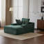 Chaise longue moderne en fausse fourrure à rayures - Fauteuil d'appoint ergonomique sans assemblage