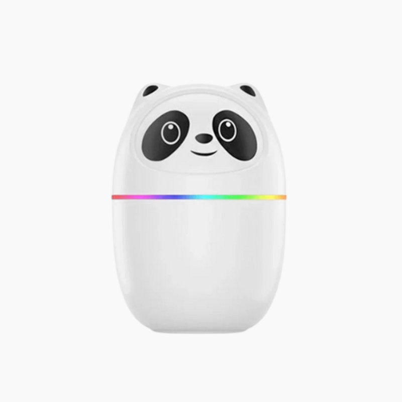 Humidificateur d'air avec diffuseur d'arôme USB Panda, Blanc